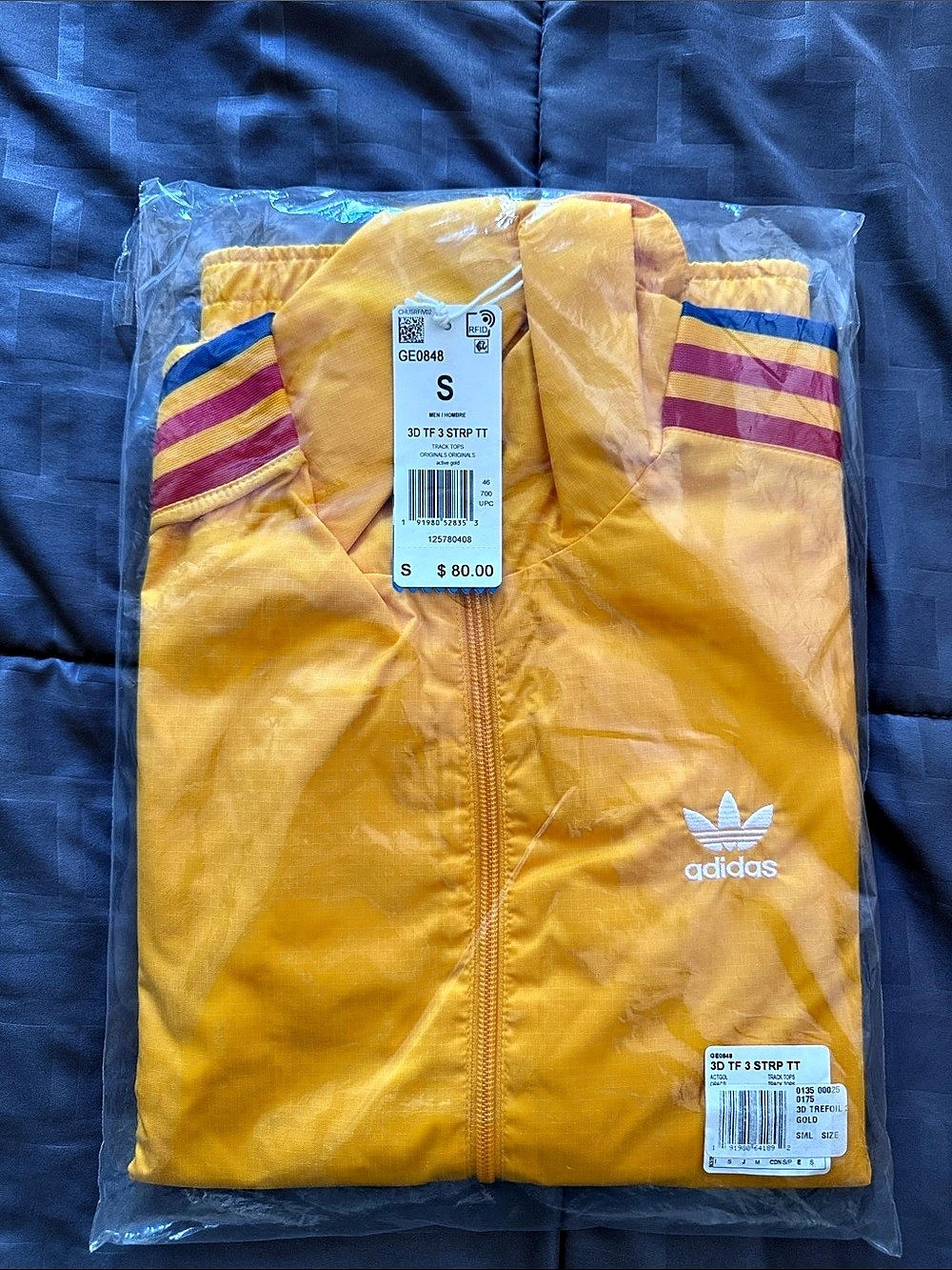 Adidas 3D Trefoil 3-Stripes Track Jacket Men’s Small